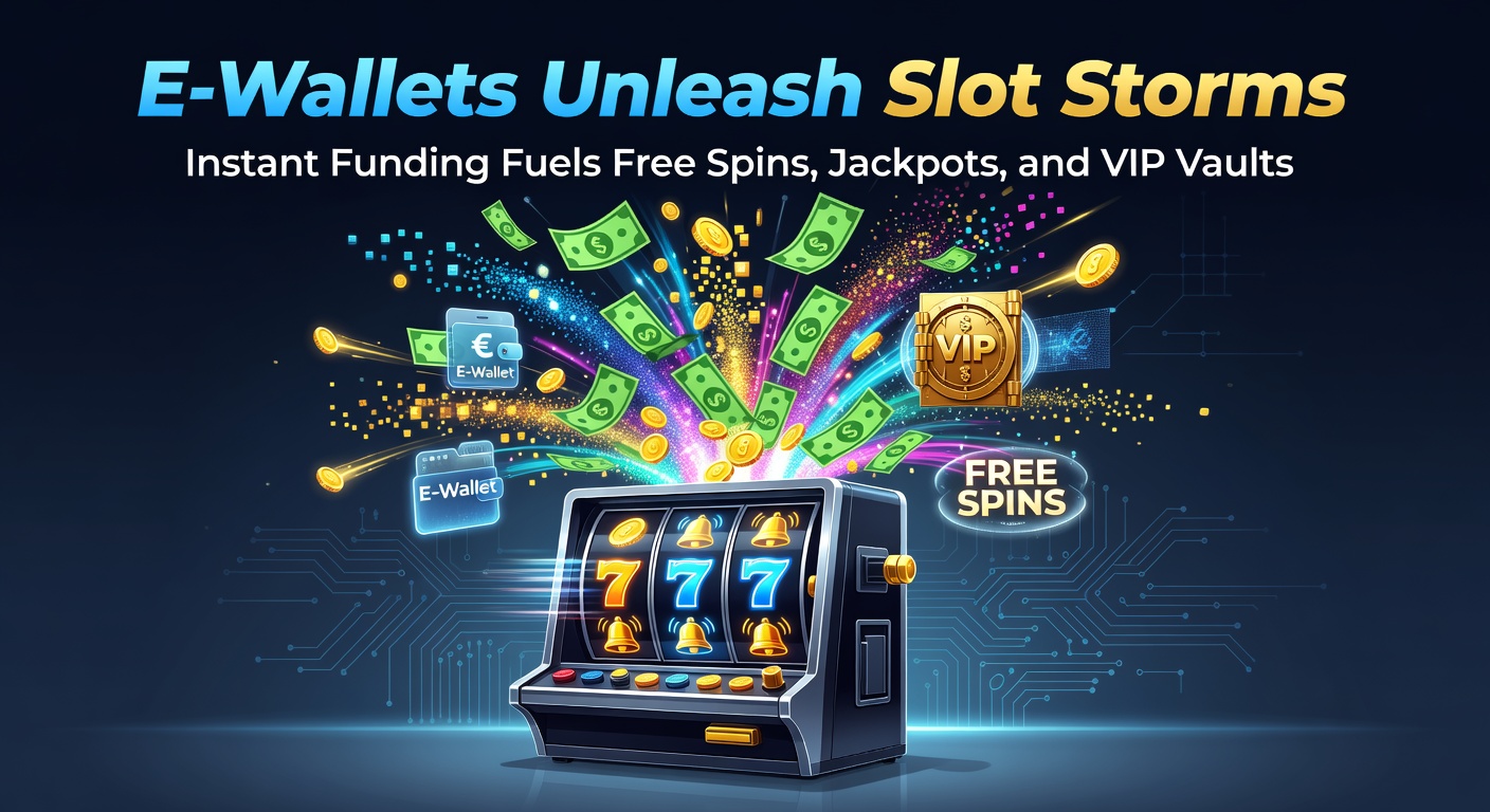 Vibrant digital wallet interface merging with colorful slot machine reels, symbolizing instant casino funding