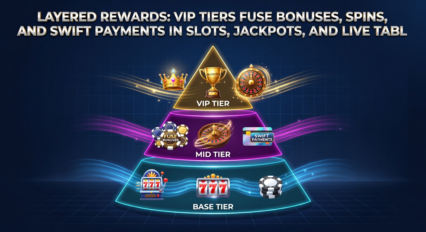 Dynamic live dealer table with VIP overlays showing bonus tiers, free spins, and quick payout icons