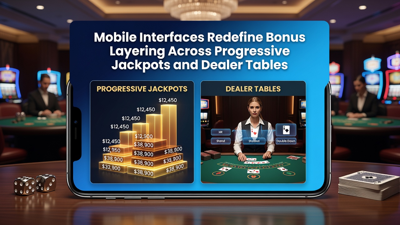 Live dealer table view on mobile with bonus layering options active