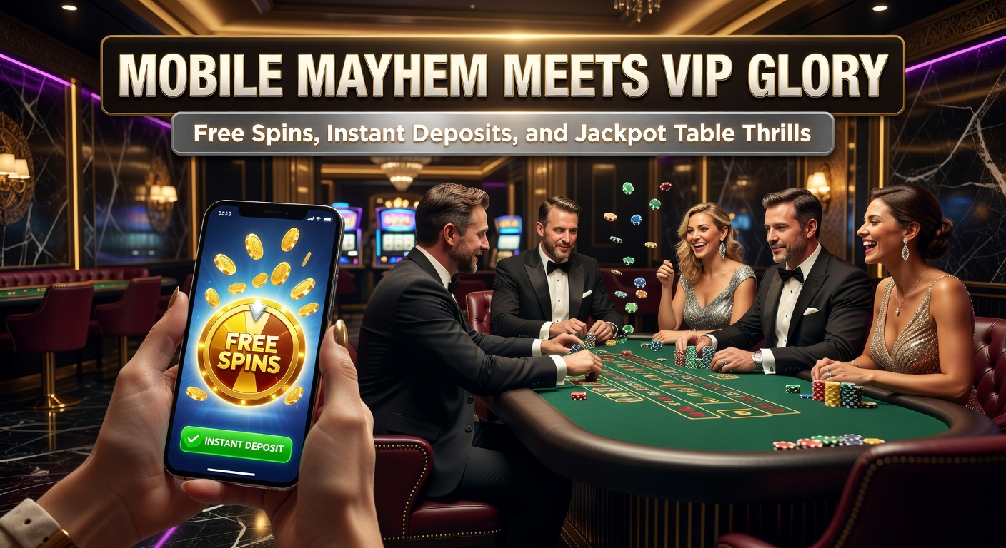 Vibrant mobile casino screen showing spinning slots with jackpot counters and VIP badges glowing amid colorful animations